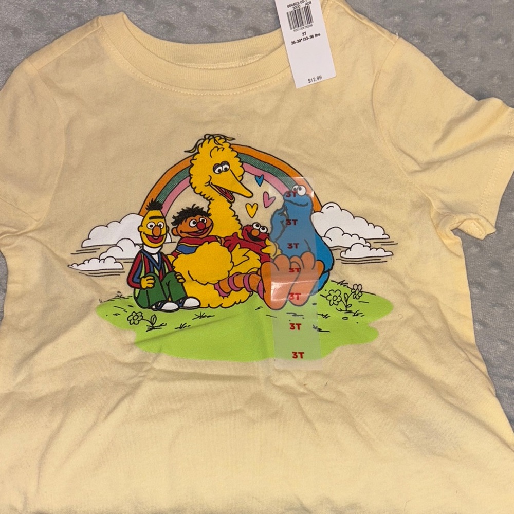 Kids Cream Sesame Street T-Shirt
